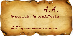 Augusztin Artemíszia névjegykártya